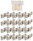GERCAR Pro 20x Knaufzylinder 35/35 gleichschließend Set 20 Schließzylinder mit Knauf inkl. 100 Schlüssel - 70 mm Türschloss Zylinderschloss 20er Zylinder - Länge: 70mm, A:35 B:35 - Messing matt