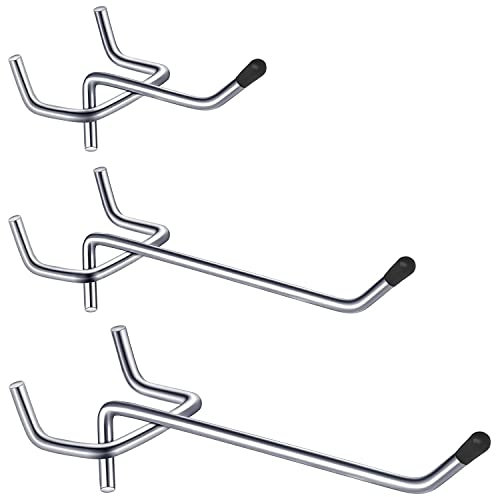 MiDube Lochwandhaken Lochwand Zubehör Haken Einfachhaken, Rostfreier Stahl Stecktafel Haken für Display Board, Supermarktregale, Baumärkte, Regal, 30 Stücke
