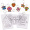 Baker Ross Muttertag Schrumpffolie Schlüsselanhänger - 10er Pack, Bastelset für Kinder zum Ausmalen und Aufhängen zum Muttertag (FC408)