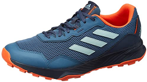 adidas Herren Tracefinder Trail Running Shoes, Wonder Steel / Magic Grey / Orange, 40 2/3 EU