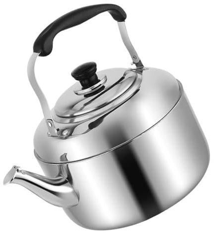 DOITOOL Stainless Steel Whistling Tea Kettle Teapot 3L Silver Classic Stovetop Kettle