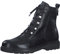 MARCO TOZZI Stivaletti Donna con Lacci in Pelle Autunnali, Black Nappa, 40 EU