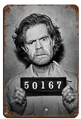 FABIVA Frank Gallagher Shameless TV-Serie Poster Blechschild Vintage Metall Pub Club Cafe Bar Home Wandkunst Dekoration Poster Retro 20 x 30 cm