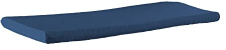 MyVorrei Sitz- oder Rückenkissen für den Innenbereich, abnehmbarer Bezug mit Reißverschluss 40 x 120 cm, Bezug aus 100 % Baumwolle, Dicke 8 cm