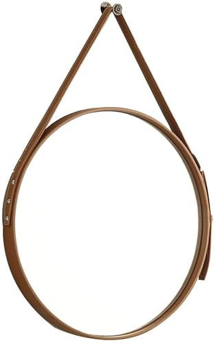 Espejo de Maquillaje, Espejo de maquillaje Espejos de pared redondos para sala de estar, cinturón Espejo decorativo Espejo de lavabo Espejo redondo Espejo de baño montado en la pared para pasillo Espe