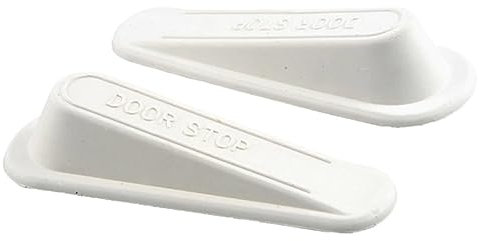 |Pack of 2| Door Stop Durable Heavy Duty Floor Door Stoppers Door Wedge Ideal for All Types of Surfaces |White|