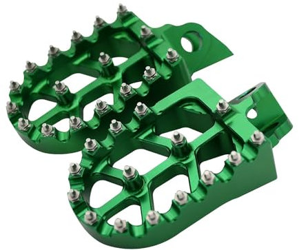 Cale pieds Pour Kawasaki Pour KX 65 80 85 100 112 KLX140 KLX140L KLX140G 1998-2023 Repose-pieds De Moto Pédales De Repose-pieds Moto Pied Peg (Couleur : VERT)
