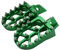 Cale pieds Pour Kawasaki Pour KX 65 80 85 100 112 KLX140 KLX140L KLX140G 1998-2023 Repose-pieds De Moto Pédales De Repose-pieds Moto Pied Peg (Couleur : VERT)