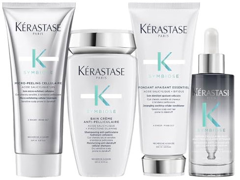 Kerastase Symbiose Micro-Peeling Cellulaire 200ml Bain Crème Anti-Pelliculaire 250ml Fondant 200ml
