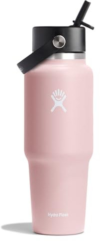 Hydro Flask - Bouteille de voyage avec paille Flex large 946 ml (32 OZ) - Bouteille inox isolée TempShield avec bouchon paille étanche - Sans BPA - Convient à la plupart des porte-gobelets - Trillium