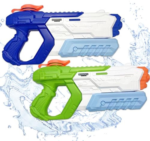 Water Gun, 2 Pack 1600ml Water Pistol, Water Gun for Kids Adults, Powerful Long Distance Water Gun Pistol, Super Squirt Guns Water Blaster for Summer Party Outdoor Garden Beach Swimming Pool Toys