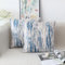 NIULAA Samt Kissenbezug 50x50 2er Set Blau Kissenbezüge Vintage Sofakissen Couchkissen Aesthetic Dekokissen Kissenhülle Deko Kissenhüllen Quadratisch Zierkissen Wohnzimmer Couch
