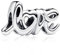 LaMenars Handwritten Love Charm Trio Charm für Armbänd 925 Sterling Silber Bead Women Charms Mother's Day Birthday Anniversary Jewelry for Girls Wife