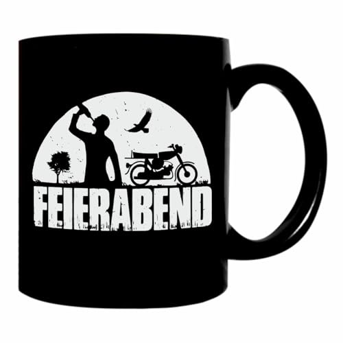 Tasse Becher Feierabend DDR Simson motorrad motive ostdeutschland kaffeetasse