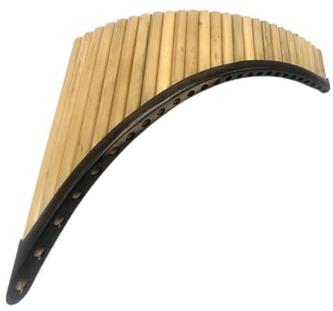 Pan Flute 25 Pipes C Key Panflute Handmade Standard Process Professional Panpipes Musical Instruments (Color : Left hand)