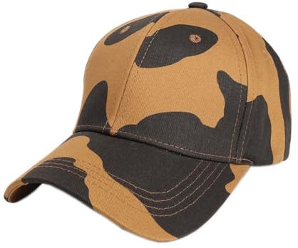 Whakano Baseballkappe für Herren und Damen Kappe,Sommer Basecap,Baseball Cap Verstellbar,Baseball Mütze,Outdoor Sonnenschutz,Sport Cap,Sonnenmütze für Sport,Kappen Hüte UV-Schutz,Kuh-Kaffee