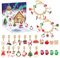 Adventskalender Schmuck, 24 Tage Weihnachts Countdown Kalender Mit 2 Armbändern, 22 Stück Anhänger Weihnachtskalender 2024 Kinder, Armbänder Schmuck Adventskalender Schmuck Mädchen Geschenke Für Kinde