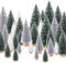 30 Stück Weihnachtsbaum Weihnachtsdeko Künstlicher Klein Tannenbaum Deko Weihnachtsbäume Tischdeko Weihnachten Christmas Tree Christbaum Decorations(Weiß+Silber+Dunkelgrün)