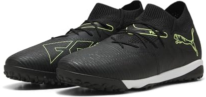 PUMA Unisex Future 8 Match Turf Football Boots, PUMA Black-Fizzy Light-Green Terrain, 7.5 UK