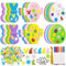 LYLIDIA 36PCS Ostern Basteln Kinder Hase Eier Küken Moosgummi Bastelset Ostern Frühling Schaum Kunst Handwerk Projekt Ornament Osterdeko Ostergeschenke für Kindergarten, Klassenzimmer