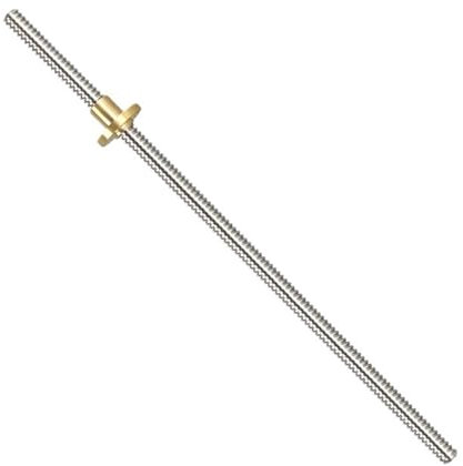 Vite a ricircolo di sfere, vite a ricircolo di sfe Parti for stampanti 3D Vite di comando T8 Sinistra Rhread 100-600mm Vite di comando 8mm Viti trapezoidali Dadi Vite di comando Parte(400mm)