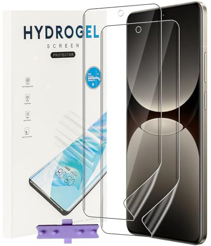 NUCNOK 2 Pack Protector de Pantalla para Realme GT 7 Pro (No Cristal Templado),Película de Hidrogel Flexible HD,Sin Burbujas,Fácil de Instalar,Compatible con Huellas Dactilares