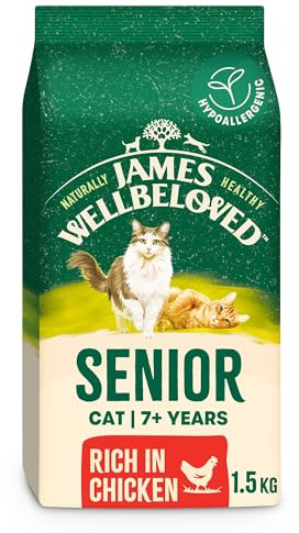 James Wellbeloved Cat Senior Hypoallergenic Dry Food Chicken 1.5 kg