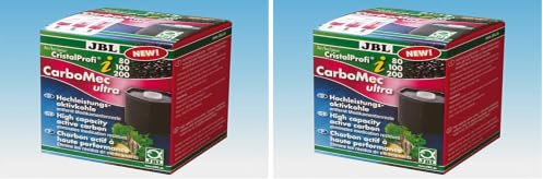JBL Carbomec Ultra Filtereinsatz mit Aktiv-Filterkohle für CristalProfi i (Packung mit 2)