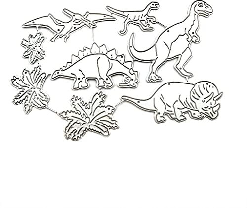 Dinosaurier-Stanzschablonen aus Metall, für Sammelalben, Papierkarten, Prägeschablonen