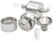 Powder Herb Grinder Hand Mill Funnel with Snuff Glass Bottle for Powder Herb Spices Tea Flower (44 - MM)