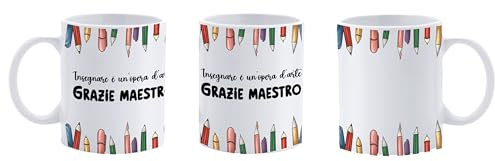 Paolo Chiari Tasse avec impression en sublimation, ligne maîtres, 300 ml (Merci Maître)