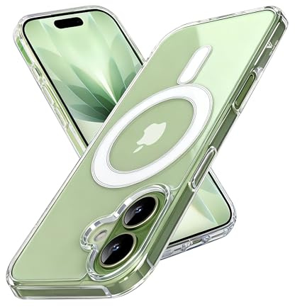 VOLT AND VIBES iPhone 17 case, iPhone 17 clear case, iPhone 17 cover, Magnetic wireless charging compatible with Magsafe, Screen protection, Camera protection, Shockproof.