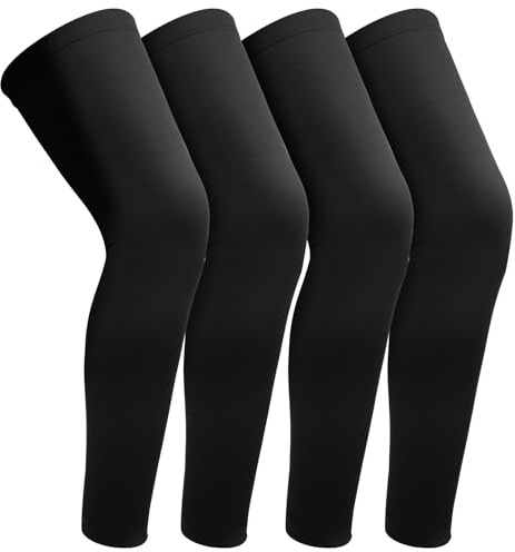 2 Paar Beinlinge Radsport Herren, Leg Sleeve Kompressions Beinlinge Herren Lange Sonnenschutz Arm Sleeves Beinärmel Beinlinges Damen Radsport Kniewärmer Fahrrad für Männer Frauen Laufen Basketball(M)