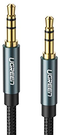 UGREEN Aux Kabel Audio Kabel 3,5 mm Klinkenkabel mit Nylon kompatibel mit Auto, Handy, Kopfhörer, Laptop, Lautsprecher, Stereoanlage, TV, usw. (1m, Blau)
