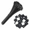 intervisio Set Kabelbinder 200mm x 2,5mm, schwarz, 100 Stück und Klebesockel für Kabelbinder, 19mm x 19 mm, schwarz, 50 Stück
