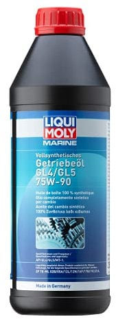 LIQUI MOLY Marine Vollsynthetisches Getriebeöl GL4/GL5 75W-90 | 1 L | Boot Getriebeöl | Art.-Nr.: 25070