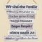 Spruchtafel / Schild Familie aus Holz, H=32cm