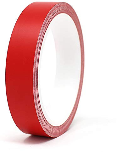 Finest Folia 10 Meter (0,89€/Meter) Matt Zierstreifen Auto Motorrad Boot Modellbau Basteln DIY Deko Dekorstreifen Seitenstreifen Klebestreife (Rot Matt, 20mm Breite)