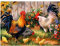CYKEJISD Puzzle 1000 Teile DIY Dekorative Hühner In Der Garten-Hahn-Henne Klassisches Puzzle Holzspielzeug Einzigartiges Geschenk Wohnkultur