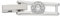 Swarovski Uhrenarmband Bracelet Extender für Angelic Armband, Glas, Blau, Silber, 22.2 mm x 5.1 mm