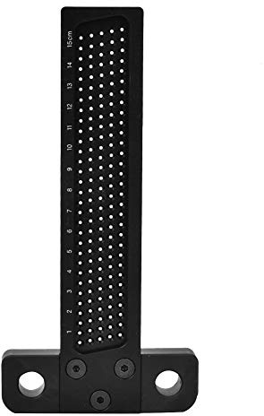 Holzbearbeitung Messwerkzeug Aluminiumlegierung Holzbearbeitung Kennzeichnung Mess T-Typ Lineal Zimmerei Quadrate Loch Ritzwerkzeug