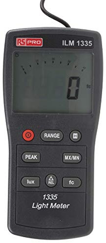RS PRO ILM1335 Luxmeter 0lx mit Fotodiode, bis 400000 lx, 0.01 lx, ±3% rdg ±0.5% f.s