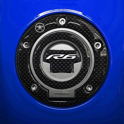 labelbike - 3D-Harz Aufkleber Motorrad Tank Cap Schutz kompatibel Yamaha YZF R6