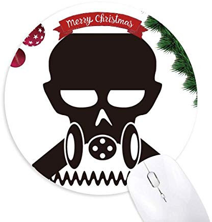 Verschmutzung Biochemische Cyborg Gasmaske Rundgummi Pad Weihnachtsbaum Mat