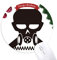 Verschmutzung Biochemische Cyborg Gasmaske Rundgummi Pad Weihnachtsbaum Mat