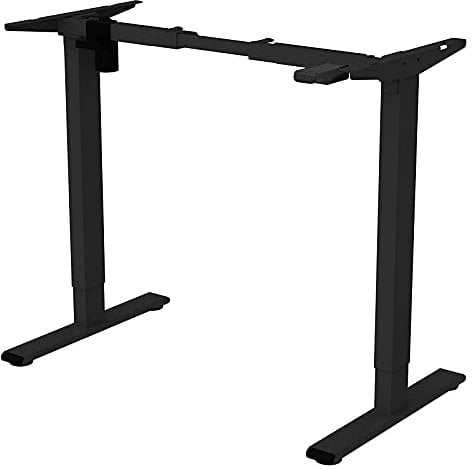 FLEXISPOT Electric Standing Desk Height Adjustable Standing Desk Sit Stand Desk with Heavy Duty Steel and Up&down Button (EG1|Black Frame)