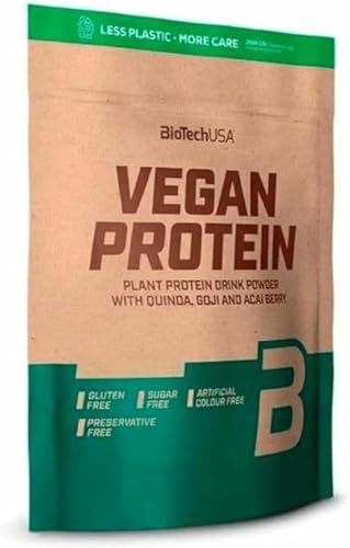 BioTechUSA Vegan Protein | Rice and Pea-Based Shake with Superfoods and Amino Acids | Sugar, Lactose, and Gluten-Free, 500 g, Coffee