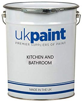 UK PAINT - Kitchen and Bathroom Emulsion Paint - 5L - Pale Grey