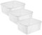 Rotho Arco 3er-Set Aufbewahrungsbox 19l mit Deckel, Kunststoff (PP) BPA-frei, transparent, 3x19l, (42 x 35,1 x 17,2 cm), 3