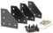 Zeberoxyz 4 STÜCKE Schwarze L-Form-Eckwinkelplatte mit 20 STÜCKE M5-Schrauben und 20 STÜCK M5-T-Muttern, 5-Loch-90-Grad-Verbindungsplatte (4PCS Schwarz-L mit Mutter)